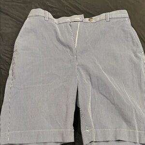 Lands’ End Striped Blue Women’s Shorts